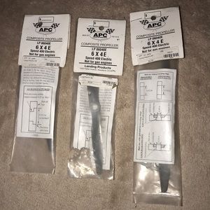 APC set of 3 New in packaging composite propellers 6 x 4 E